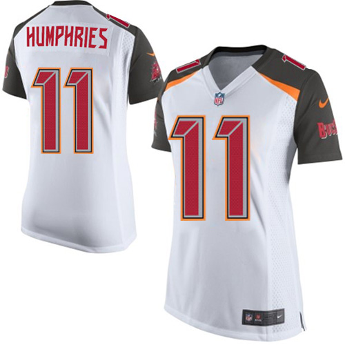 Women's Elite Adam Humphries Nike Jersey White Road - #11 NFL Tampa Bay Buccaneers